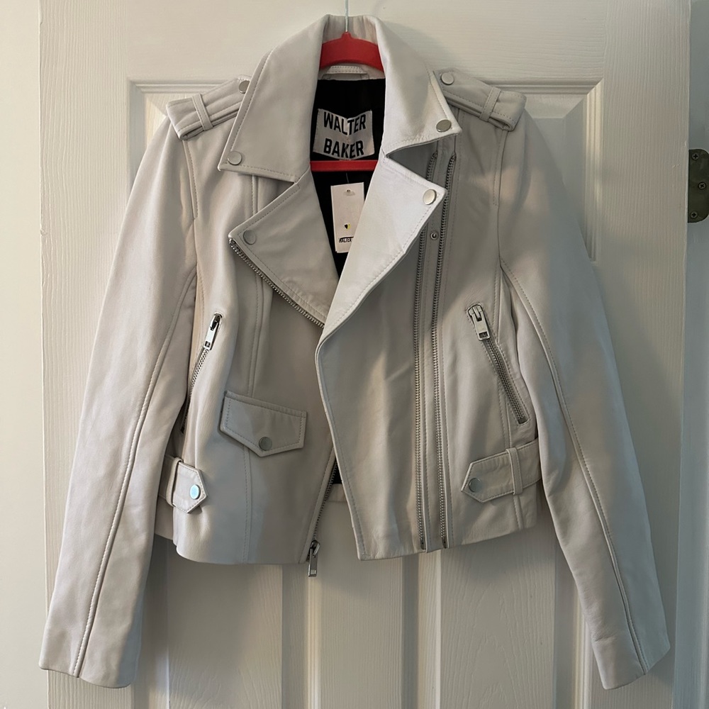 Walter Baker Leather Moto Jacket NWOY